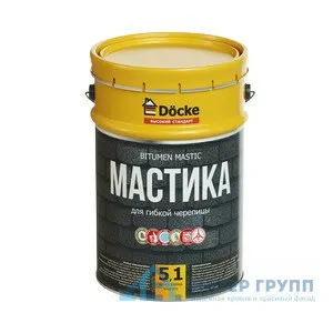 фото Мастика для гибкой черепицы Docke 5 кг, шт