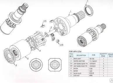 фото Аксиально-поршневой насос Hitachi HPV 125