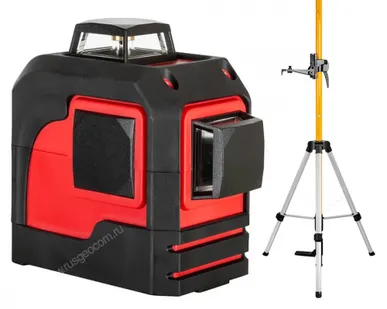 фото Комплект: лазерный уровень RGK PR-2M с калибровкой + штанга-упор RGK CG-2