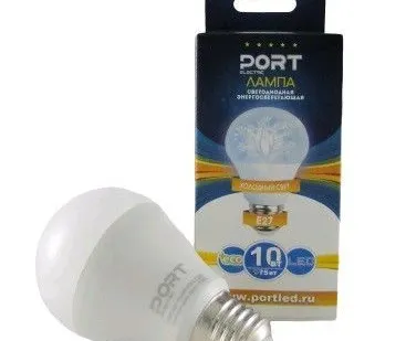 фото Светодиодная LED Лампа PORT-A60-07W 4200 E27 10 80 груша