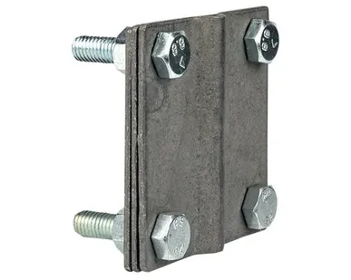 фото EKF Зажим полоса 40 - прут 10 (3 пластины 70x70мм) HZ EKF