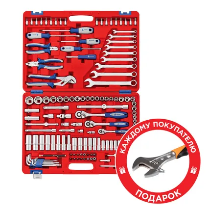 Фото №12 Набор инструментов 142 предмета, универсальный МАСТАК 01-142C