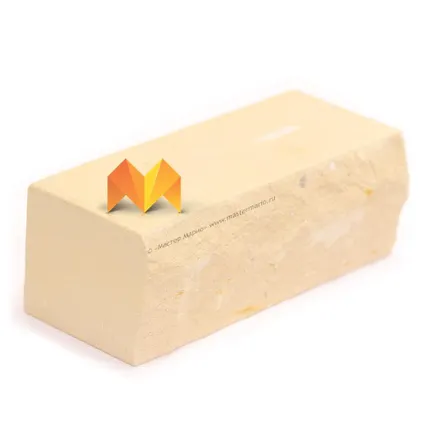 Фото №0 Кирпич Simat «Желтый» рустированый полнотелый утолщенный М-175 (Ложковый)