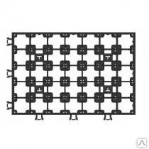 фото Решётка газонная Eco Super, 60х40х6.4 черная