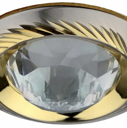 Фото №0 Светильник встр.для Г.Л.50Вт МР16 грав.сатин серебро/золото KL5AT SS/G