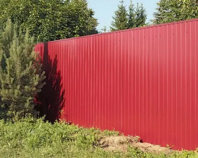 фото Забор из профнастила Премиум