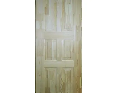 фото Дверь филенчатая комплект (с коробкой, финскими петлями и врезанным замком)