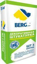фото Декоративная штукатурка Короед Berghome ШТ-3, 3мм, 25кг