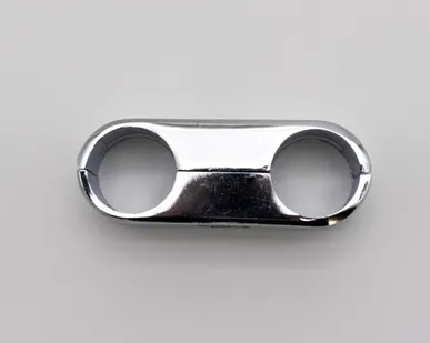 фото Соединитель для 2-х параллельных труб дистанционный d=25мм, хром