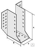 фото Опора 150х76х 75х2мм бруса раскрытая, цинк
