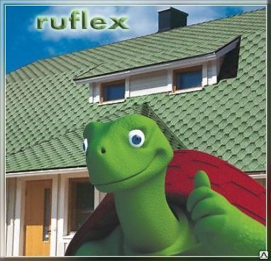 Фото №0 Мягкая черепица Ruflex Rocky Балтика