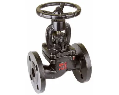 фото Вентиль запорный (клапан) чугунный проходной 15кч16п1