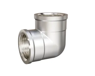 фото Угол 90 гр LD Pride DN32 (1 1/4") ВР/ВР латунь никель