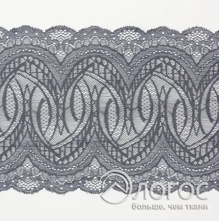 Фото №0 Кружево стрейч гипюр арт. 65007, серый