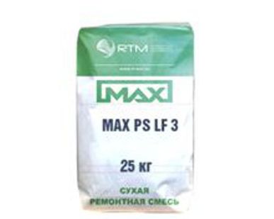 фото Смесь ремонтная MAX-RS-LF3 безусадочная,сульфатостойкая, быстротвердеющая литьевая
