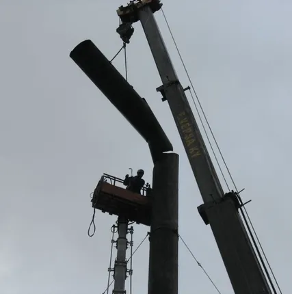 Фото №0 Демонтаж железобетонной трубы