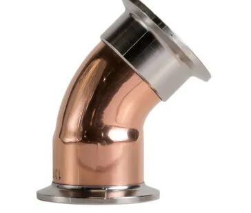 фото Медный отвод 45° на CLAMP 1.5” «Старый Медник»