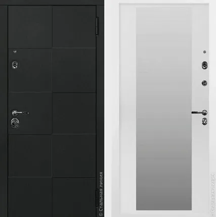 Фото №0 Дверь входная в квартиру с зеркалом НЕО