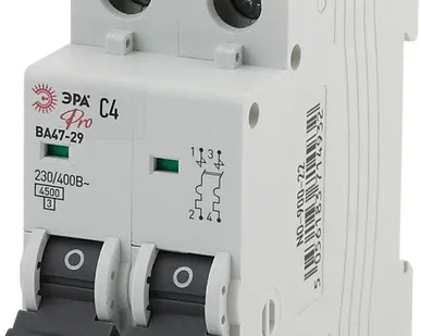 фото Выключатель автоматический модульный 2п C 13А ВА47-29 Pro NO-900-27 ЭРА Б0031759