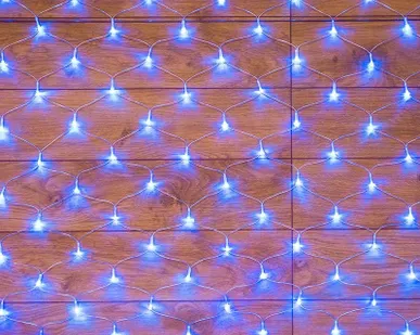 фото Гирлянда "Сеть" 1.8х1.5м 180LED син. провод прозр. Neon-Night 215-133