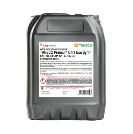 Фото №0 Масло моторное синтетическое TANECO Premium Ultra Eco Synth 5W-30 10 л 5W-30