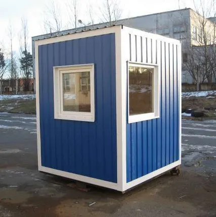 Фото №0 Пост охраны из сэндвич панелей