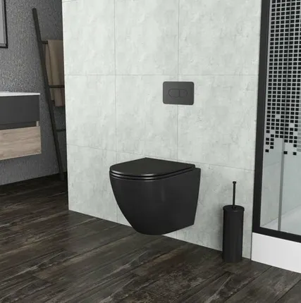 Фото №0 Унитаз подвесной черный