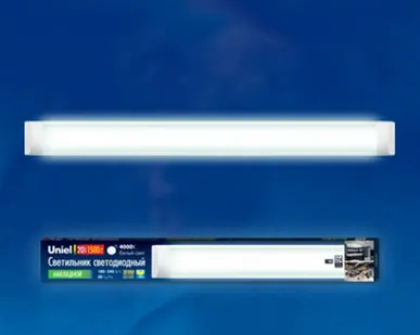 фото Светильник ULO-CL60-20W/NW SILVER Светильник светодиодный накладной. Белый свет (4000K). Корпус серебристый. ТМ Uniel.