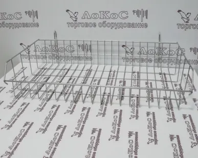 фото Корзина на сетку 600*300*100мм, крашенная