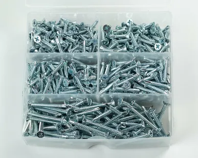 фото Комплект крепежа "Оконный саморез" 550 единиц+бита