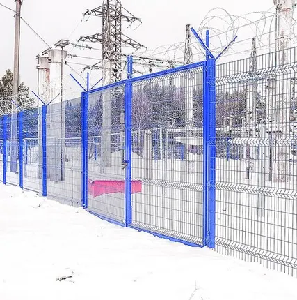 Фото №0 Ворота распашные для 3д забора 5500х1800 мм