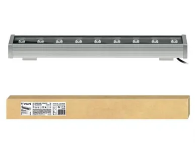 фото Прожектор линейный ULF-Q552 9W/WW IP65 SILVER Прожектор светодиодный линейный, 500мм. Теплый белый свет. Угол 45 градусов. TM Volpe.