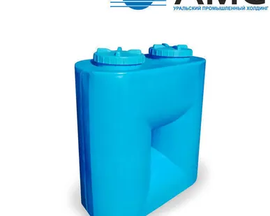 фото Бак пластиковый с двумя горловинами 1500 литров с крышкой