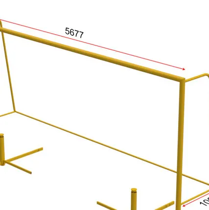 Фото №0 Ворота для пляжного футбола 5,5х2,2 классические