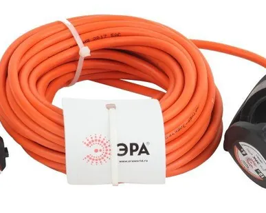 фото Удлинитель силовой UPx-1-2x0.75-10m-IP44 в бухте б/з 1 гнездо 10м ПВС 2х0.75 Эра Б0043036