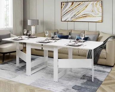 фото Стол-книжка Колибри 12.2 (01) Белый шпон