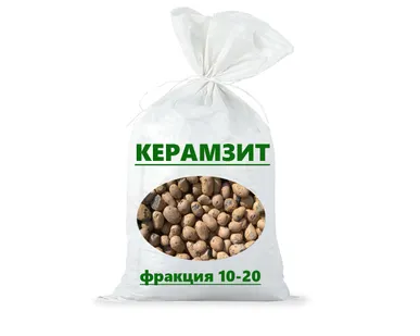 фото Керамзит в полипропиленовых мешках фракции 10-20, 40л