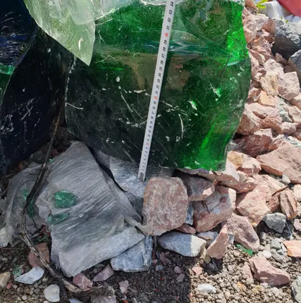 Фото №3 Стеклянный эрклез наполнитель габионов