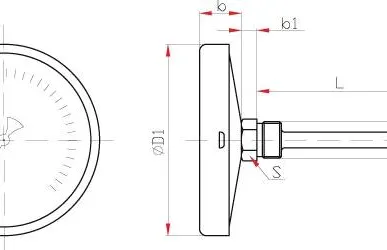 фото ТБ-80-50  (0  +120°C)  кл.1,5 -О