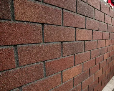 фото Фасадная плитка ТЕХНОНИКОЛЬ HAUBERK Терракотовый кирпич