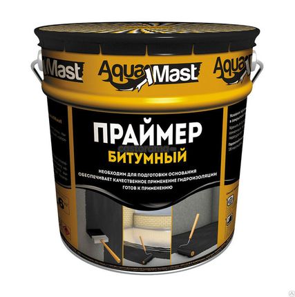 Фото №0 Праймер битумный 10л (8кг) Aqua Mast
