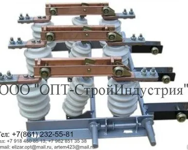 фото Разъединители переменного тока высокого напряжения РВз-10/630 УХЛ2