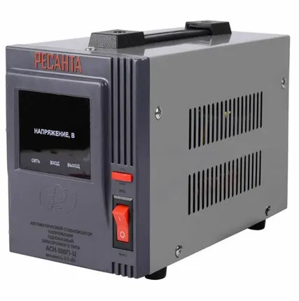 Фото №0 Стабилизатор напряжения АСН-500/1-Ц 1ф 0.5кВт IP20 релейный Ресанта 63/6/1