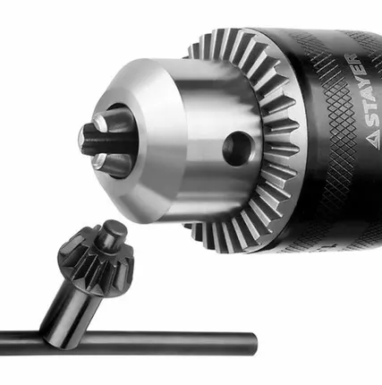 Фото №0 STAYER 13 мм, 1/2", ключ в комплекте, ударный, патрон для дрели