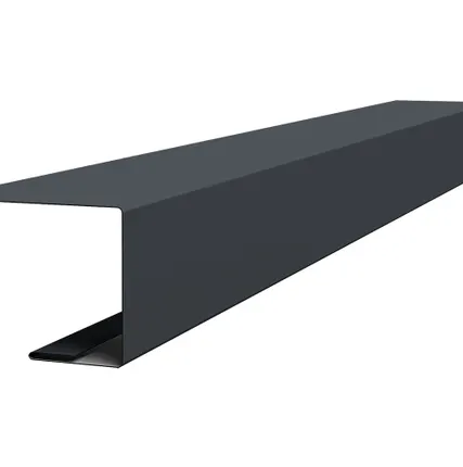 Фото №0 Планка завершающая фальц 0,5 PurPro Matt 275 RAL 7024 мокрый асфальт