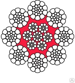 фото Канат многослойный восьмипрядный Keeport 8KP с сердечником в ПВХ оболочке