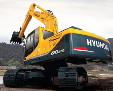 фото Аренда гусеничного экскаватора Hyundai 290 с гидромолотом