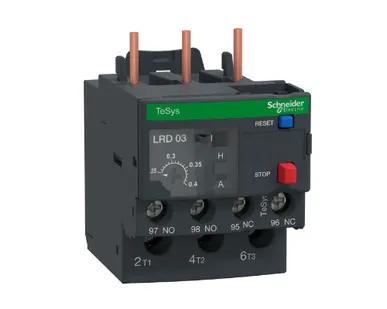 фото Тепловое реле перегрузки 0,25-0,4 A Schneider Electric, LRD03