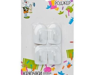 фото Крючки самоклеящиеся, 2,2x3,3 см