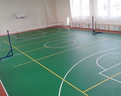 фото Профессиональное полимерное покрытие для внутренних залов PolAs Multisport